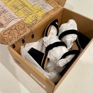 Soludos - Ines Heel in Black Suede w/ Box